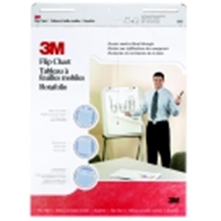 Post-It Sticky note Unruled; 25 x 30 in. 3M Flip Chart With Bleed-Resistant Paper - White; Pack 2 1437329